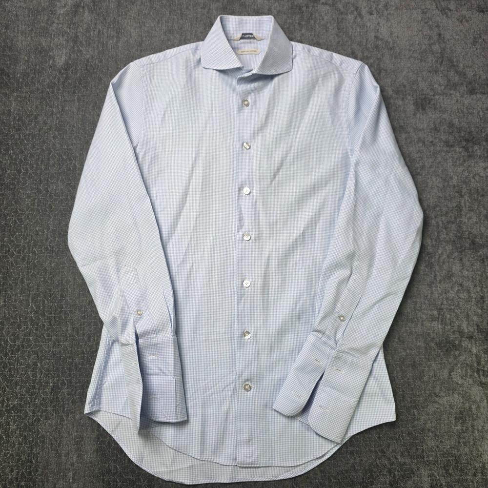 Suitsupply Egyptian Cotton Dress Shirt Mens 15/38 French Cuff Extra Slim Fit